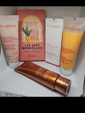 Clarins Skincare & French Discovery Set --- Bundle All New Sealed